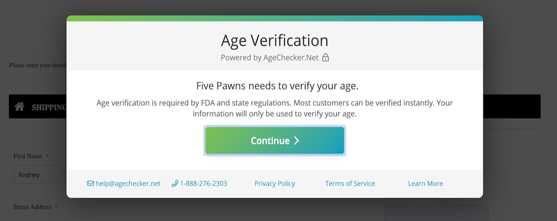 Updated Age Verification Process
